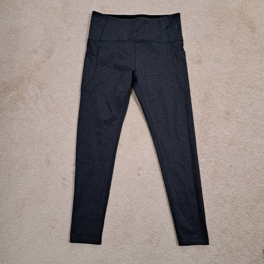 Tuff Athletics Leggings Grey Large Yoga Active Pant Casual Stretch Loungewear